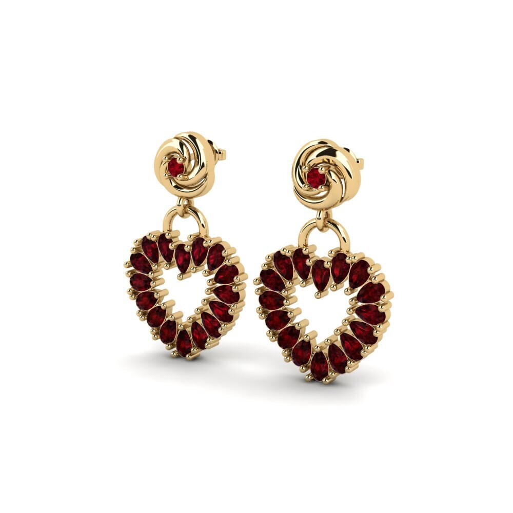 Garnet SYLVIE Earring Teukros