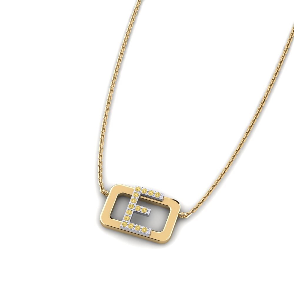 Diamante Amarillo SYLVIE Collar Iksion - E