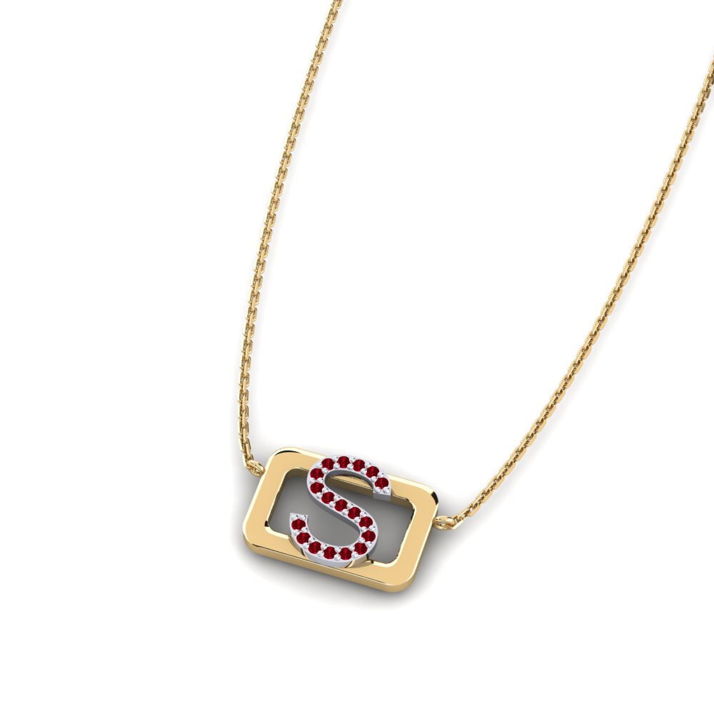Red Zirconia SYLVIE Necklace Iksion - S