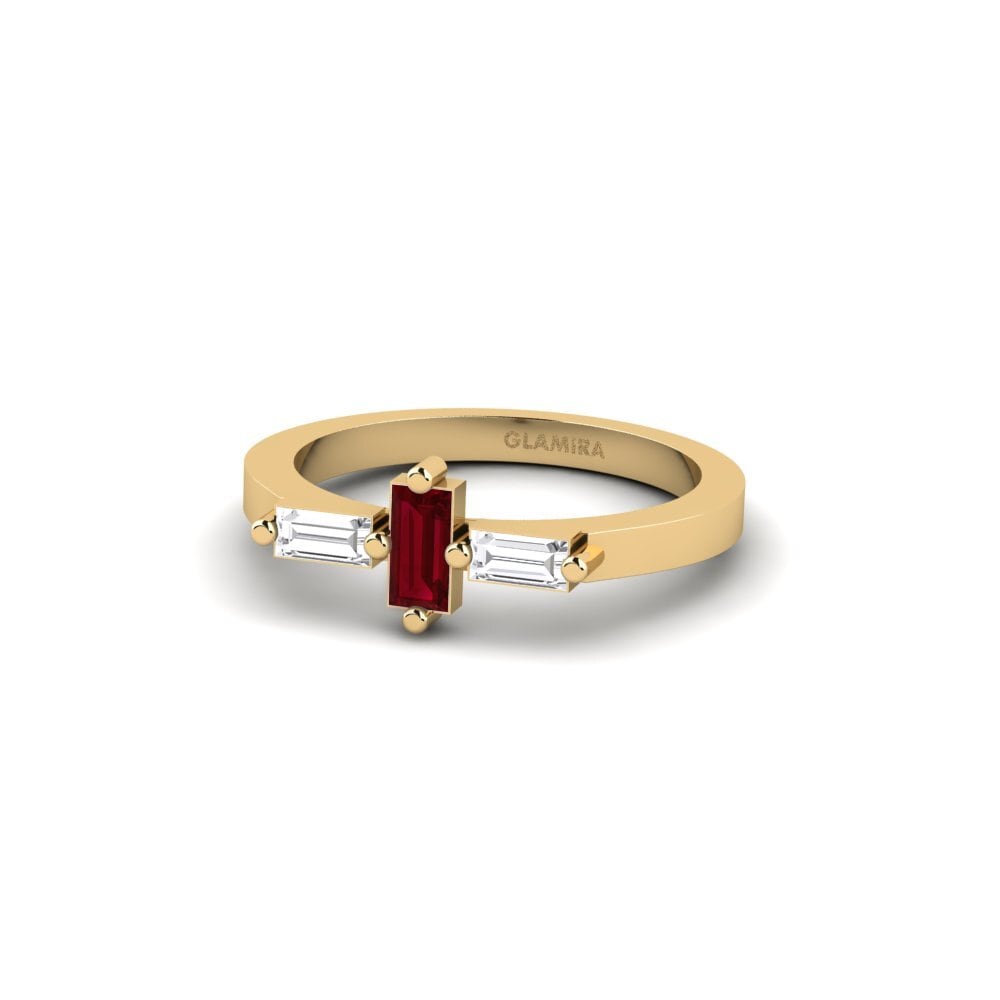 Red Zirconia SYLVIE Ring Inzozi