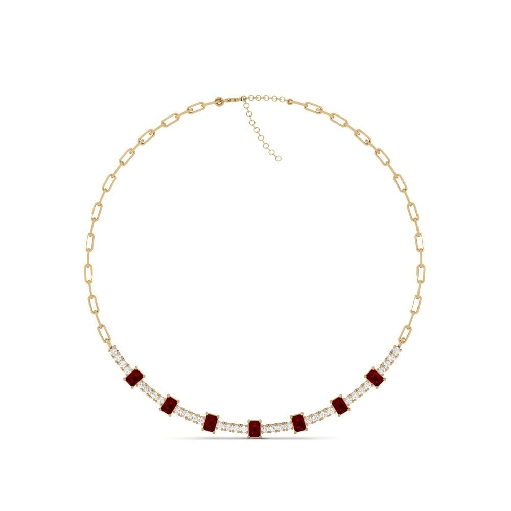 Red Zirconia SYLVIE Collier Liryo