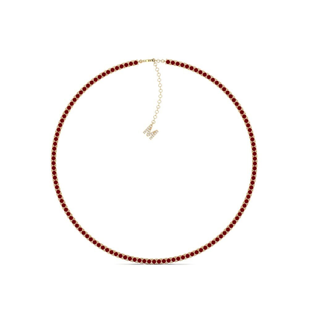 Red Zirconia SYLVIE Collier Nahasi - M