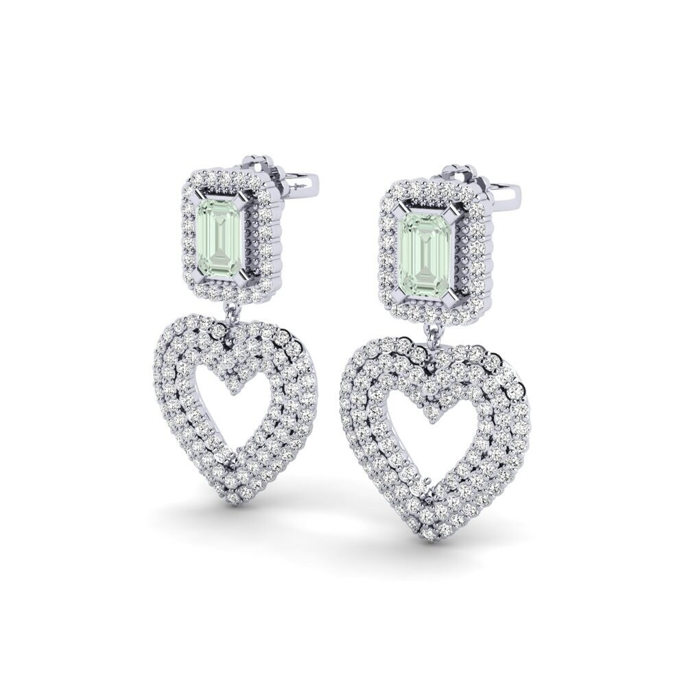 925 Silver Green Amethyst SYLVIE Earring Palata