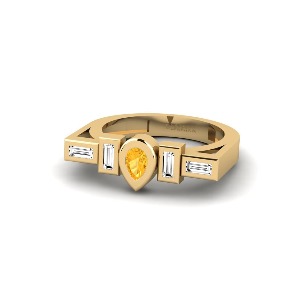 Citrine SYLVIE Ring Poias