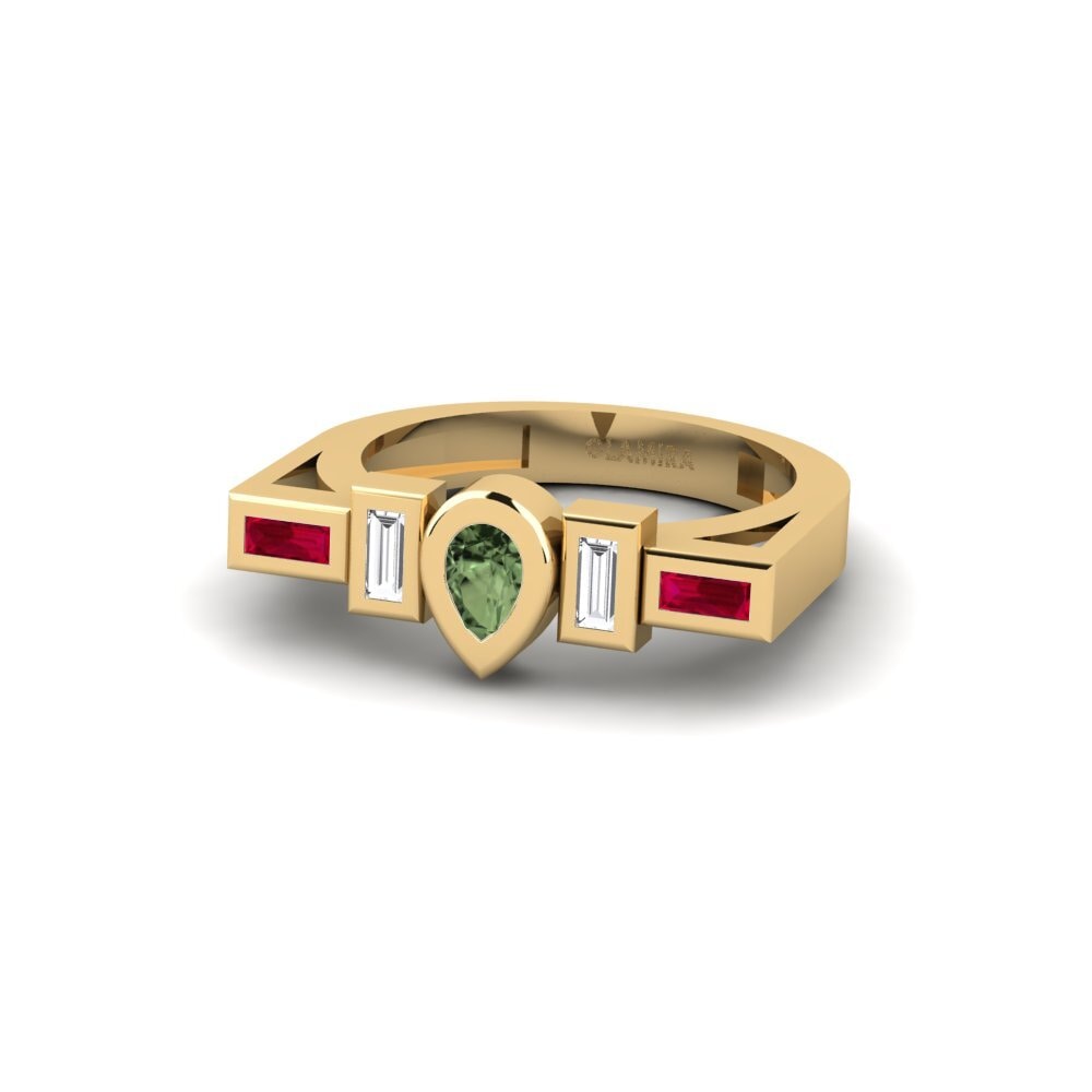 Green Sapphire SYLVIE Ring Poias