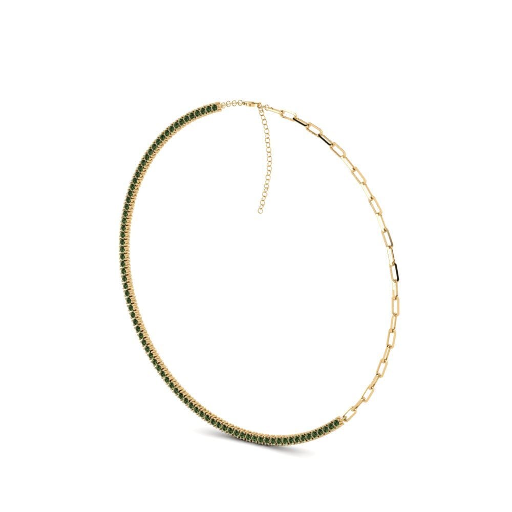 Green Sapphire SYLVIE Collier Quri