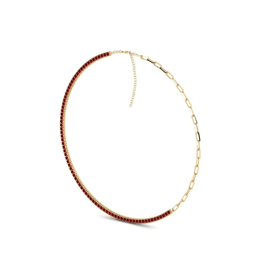 Red Zirconia SYLVIE Collier Quri