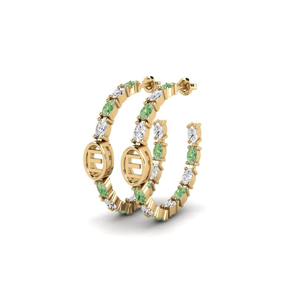 Green Diamond SYLVIE Earring Riyo - E