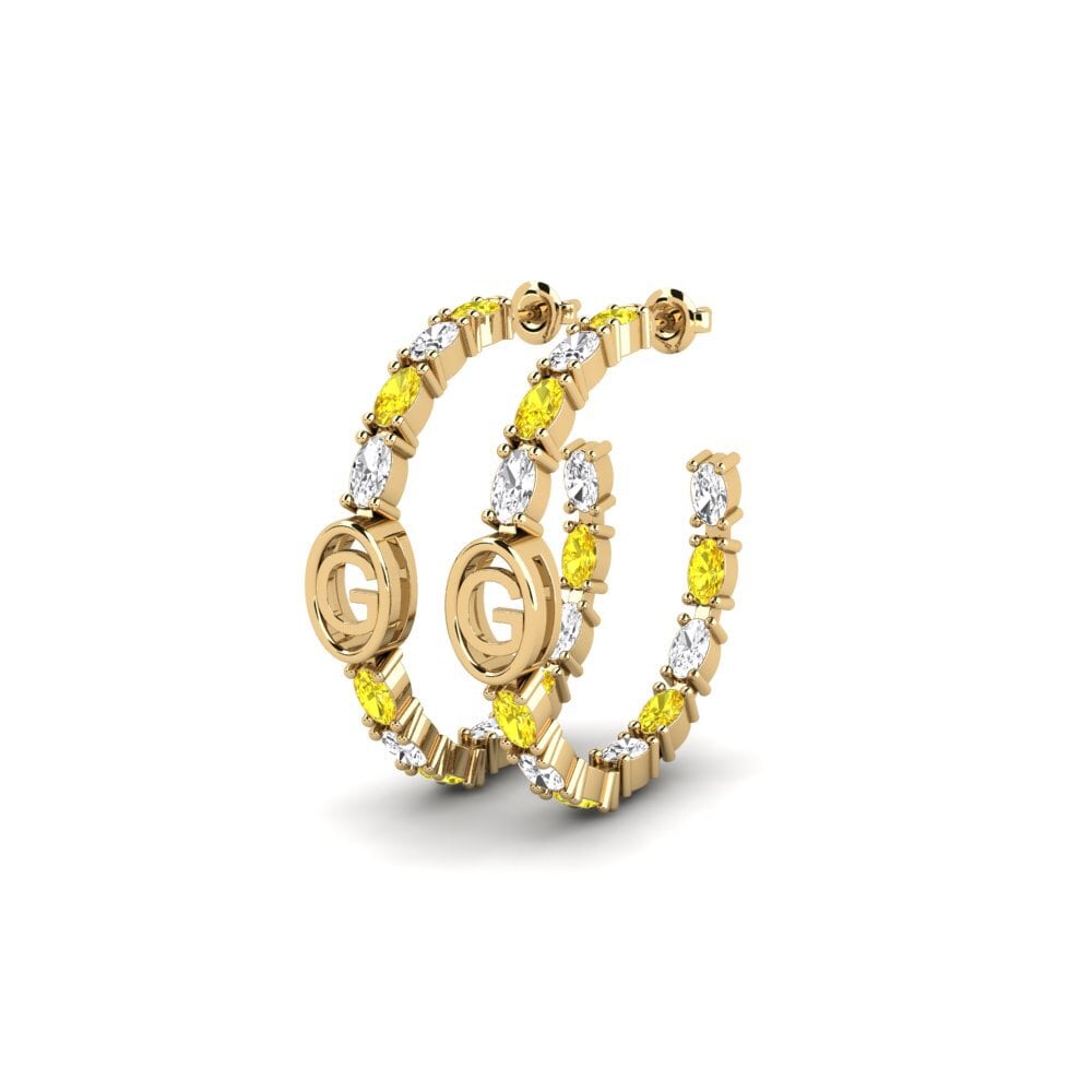 Yellow Sapphire SYLVIE Earring Riyo - G