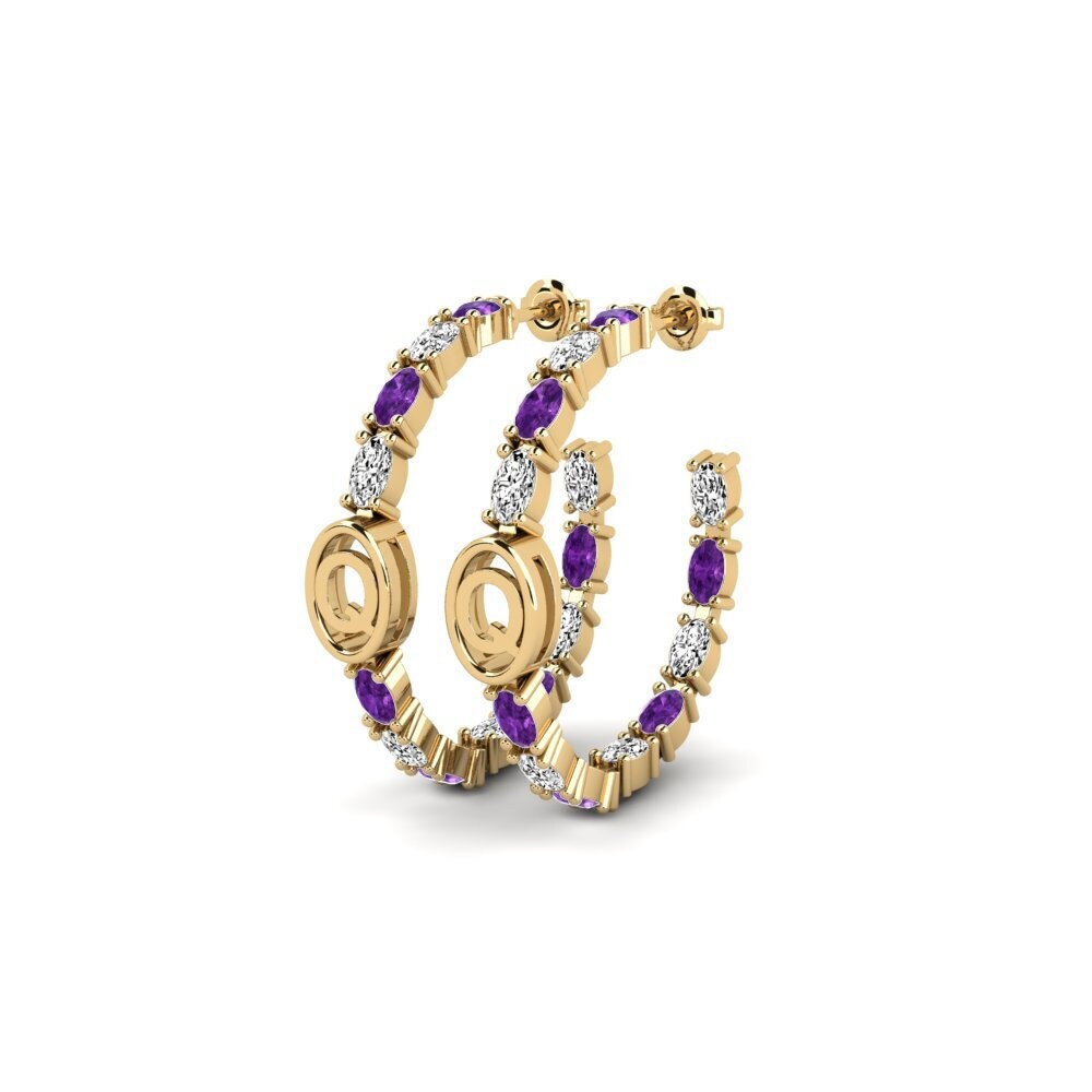 Amatista SYLVIE Pendientes Riyo - Q