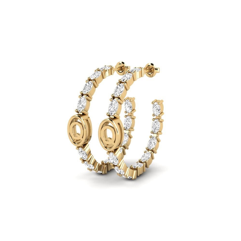 White sapphire SYLVIE Earring Riyo - Q