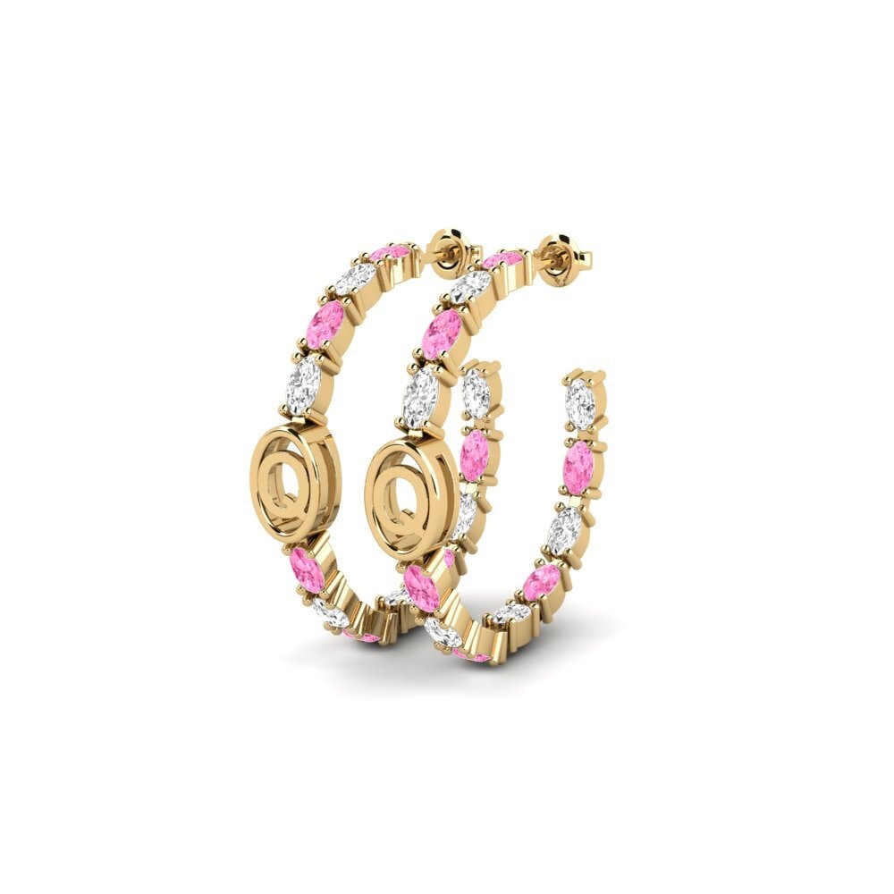 Pink Sapphire SYLVIE Earring Riyo - Q