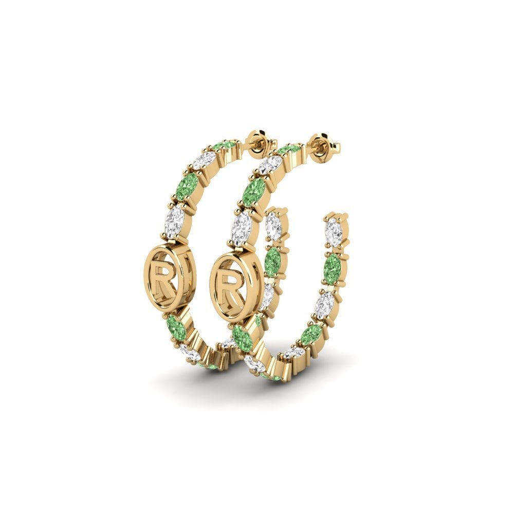 Green Diamond SYLVIE Earring Riyo - R
