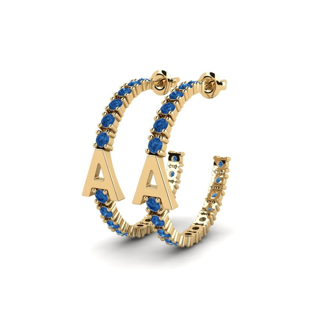 Dark Blue Zirconia SYLVIE Earring Sereba - A