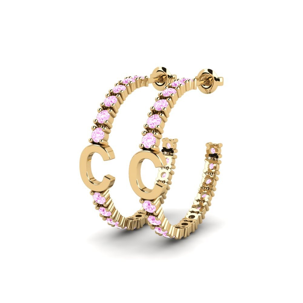 Pink Sapphire SYLVIE Earring Sereba - C