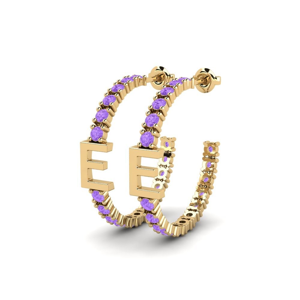 Amethyst SYLVIE Earring Sereba - E