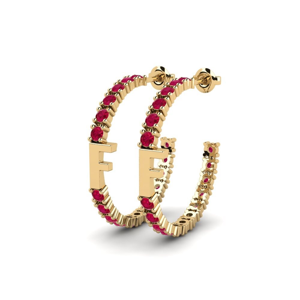 Ruby SYLVIE Earring Sereba - F