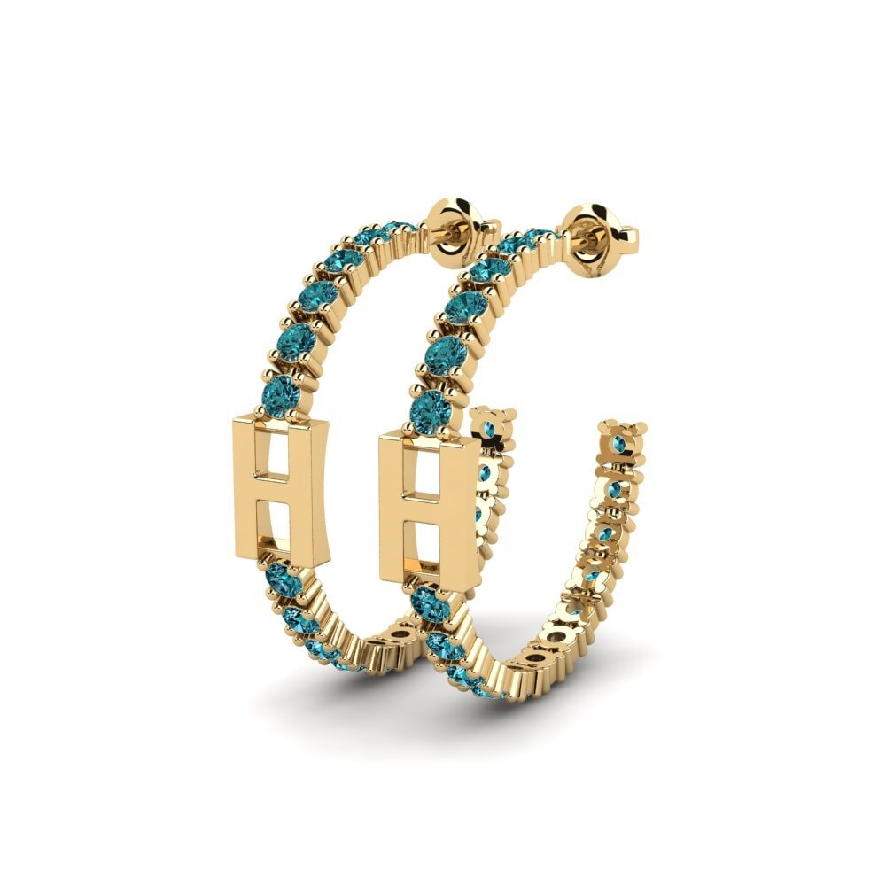Blue Diamond SYLVIE Earring Sereba - H