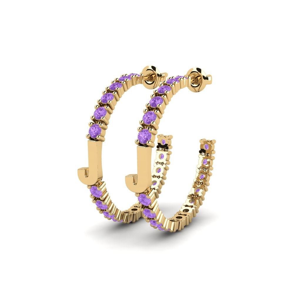 Amethyst SYLVIE Earring Sereba - J