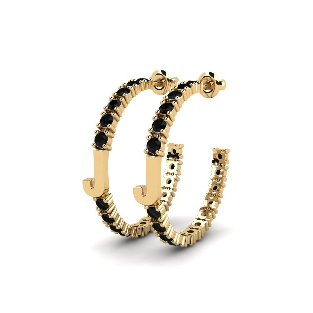 Black Sapphire SYLVIE Earring Sereba - J