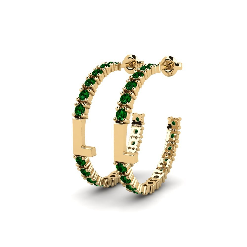 Green Zirconia SYLVIE Earring Sereba - L