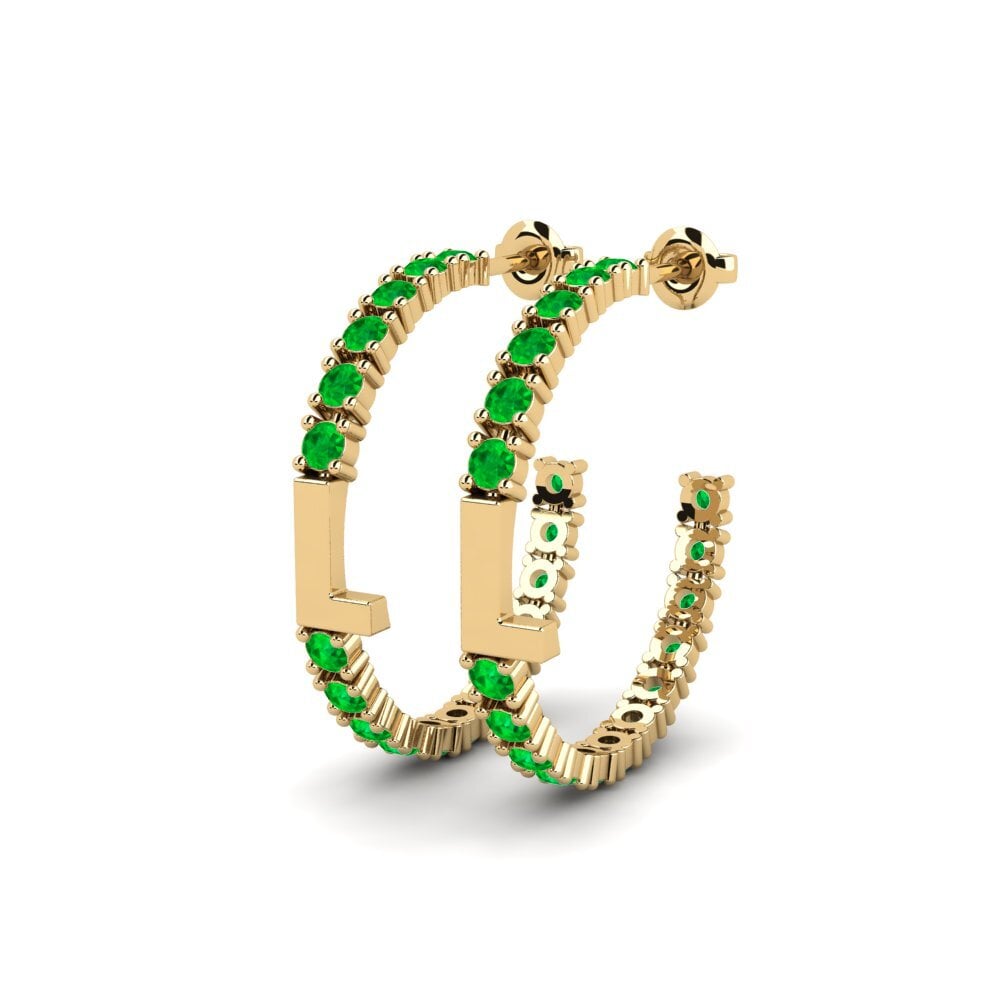 Emerald SYLVIE Earring Sereba - L