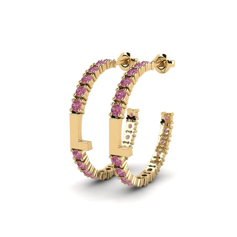 Rhodolite Garnet SYLVIE Earring Sereba - L