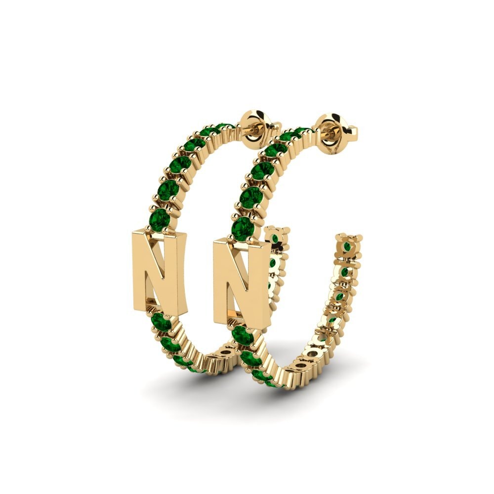 Green Zirconia SYLVIE Earring Sereba - N