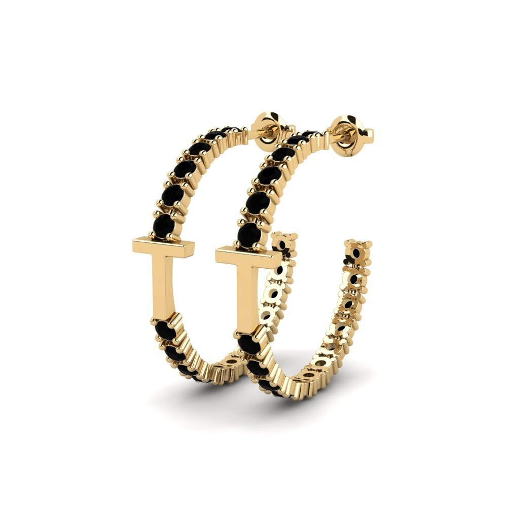 Black Sapphire SYLVIE Earring Sereba - T