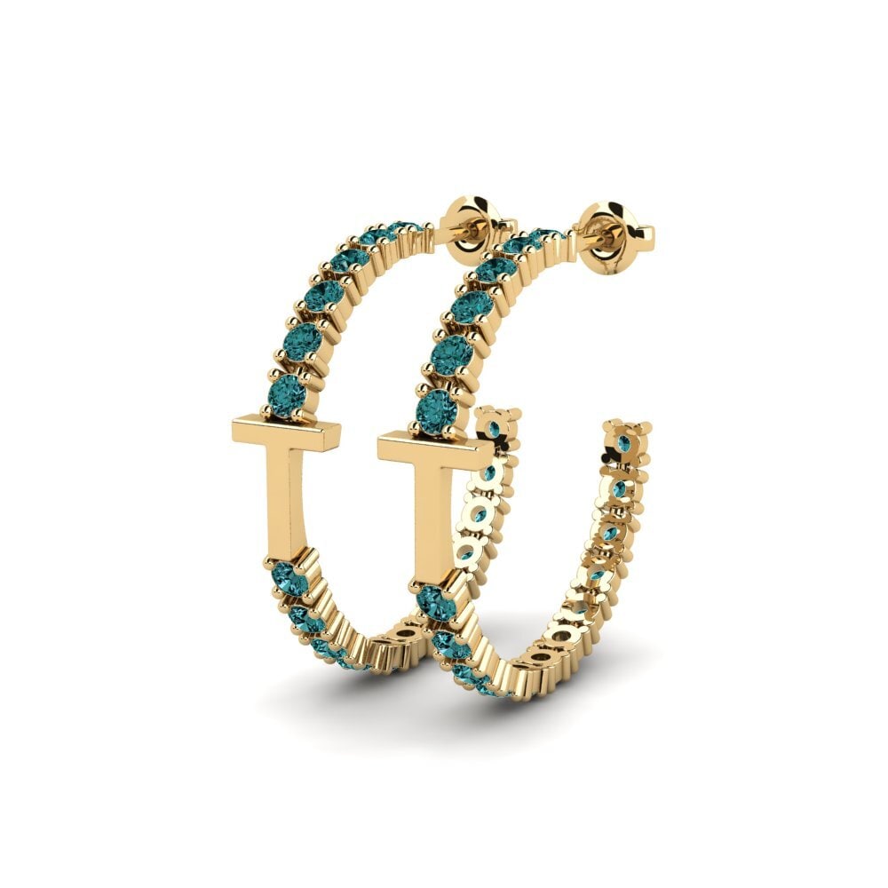 Blue Diamond SYLVIE Earring Sereba - T