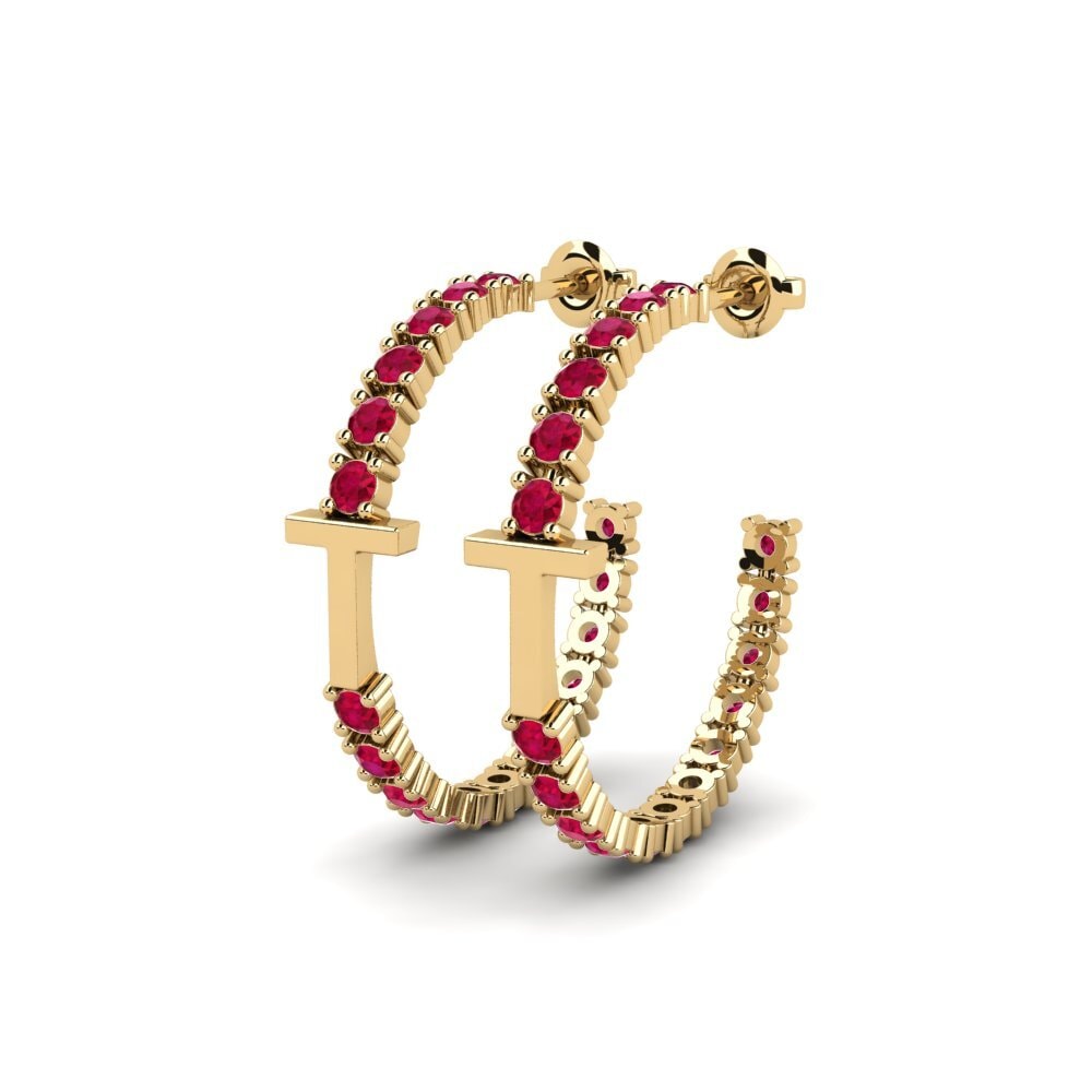 Ruby SYLVIE Earring Sereba - T