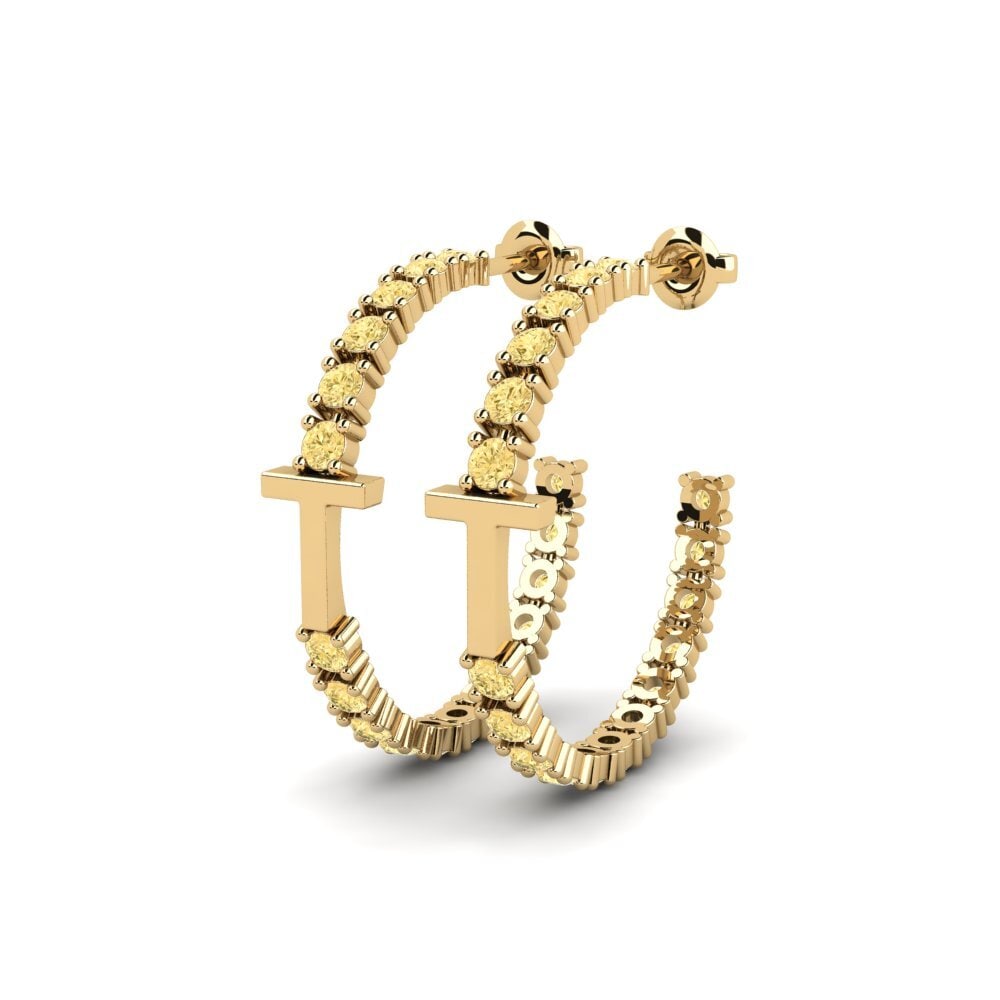 Yellow Diamond SYLVIE Earring Sereba - T