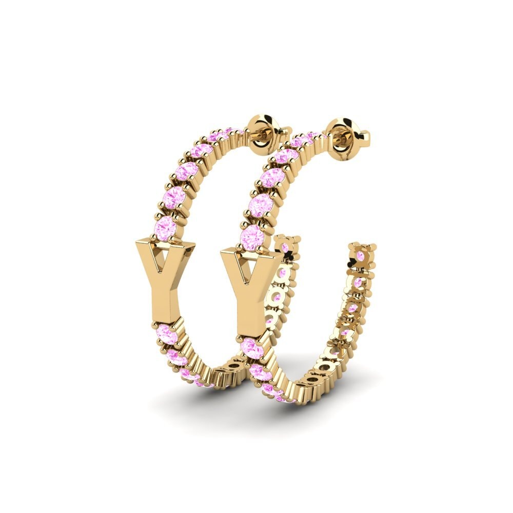 Pink Sapphire SYLVIE Earring Sereba - Y