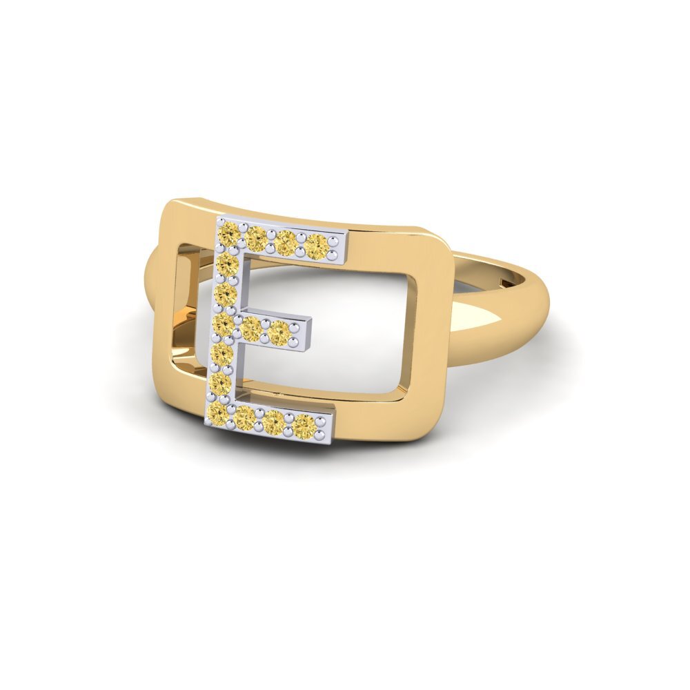 Diamante Amarillo SYLVIE Anillo Teselya - E