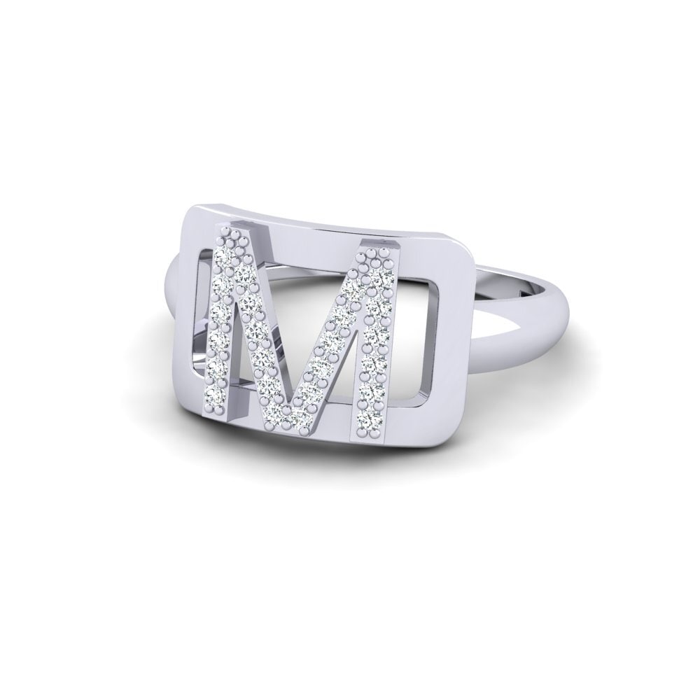 Palladium 950 Zirkonia SYLVIE Ring Teselya - M