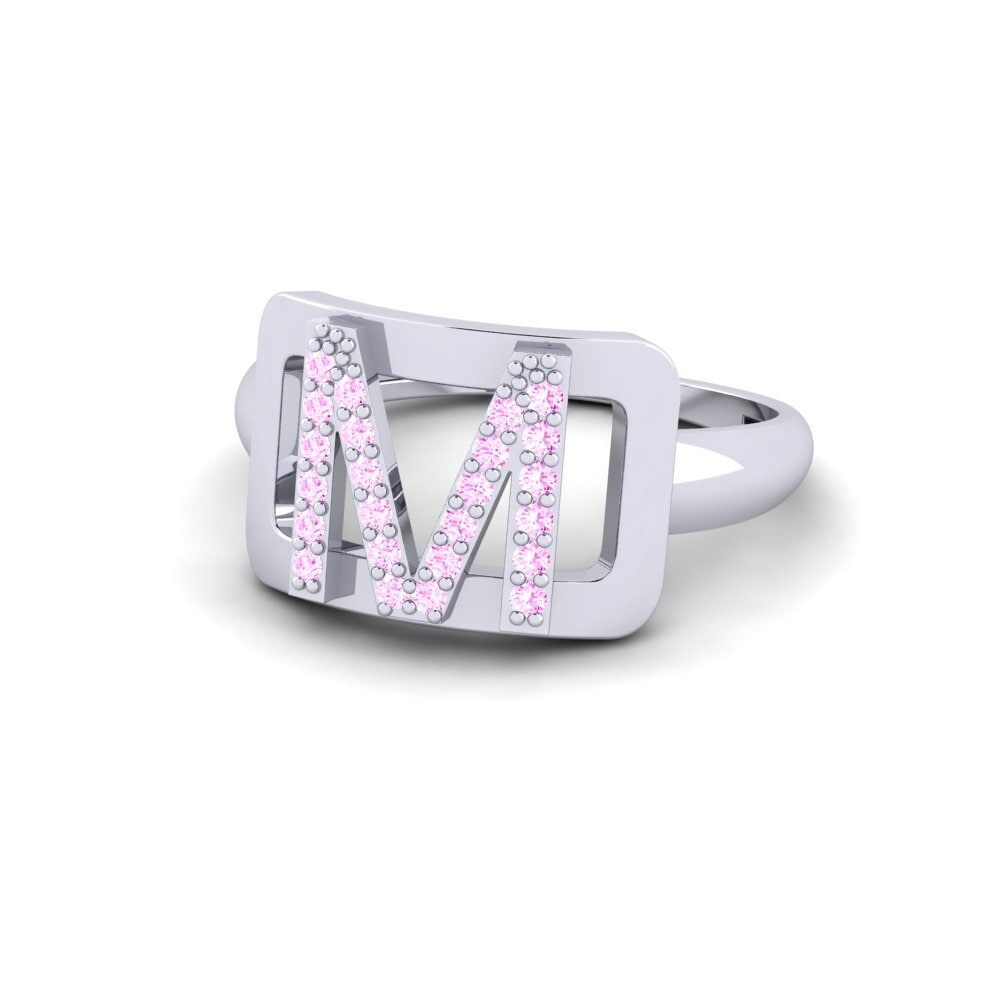 Palladium 950 Rosa Saphir SYLVIE Ring Teselya - M