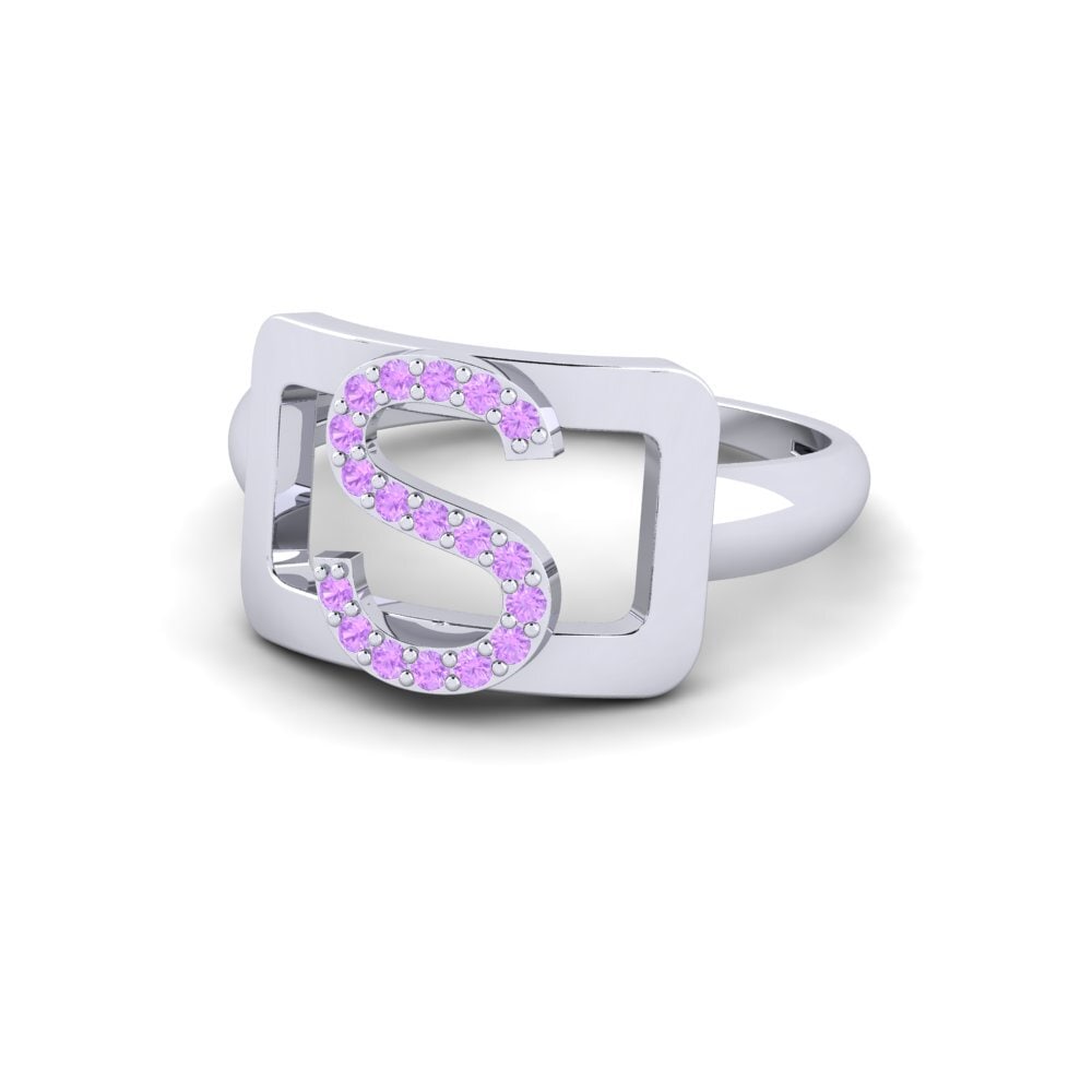 Palladium 950 Amethyst SYLVIE Ring Teselya - S