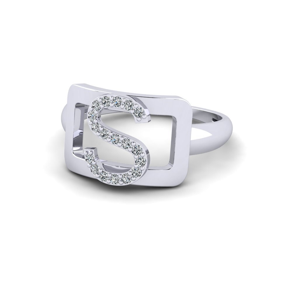 Palladium 950 Zirkonia SYLVIE Ring Teselya - S