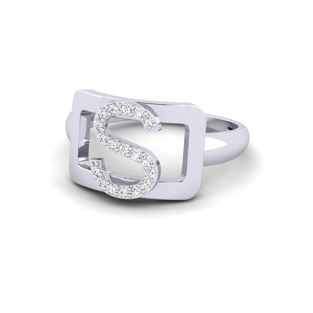 Palladium 950 Moissanit SYLVIE Ring Teselya - S