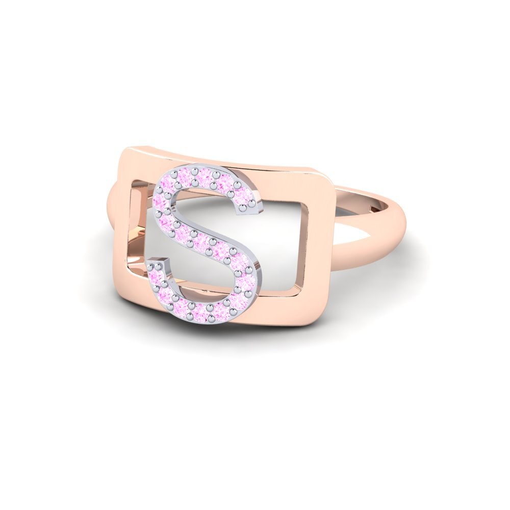 585 Rot & Weissgold Rosa Saphir SYLVIE Ring Teselya - S
