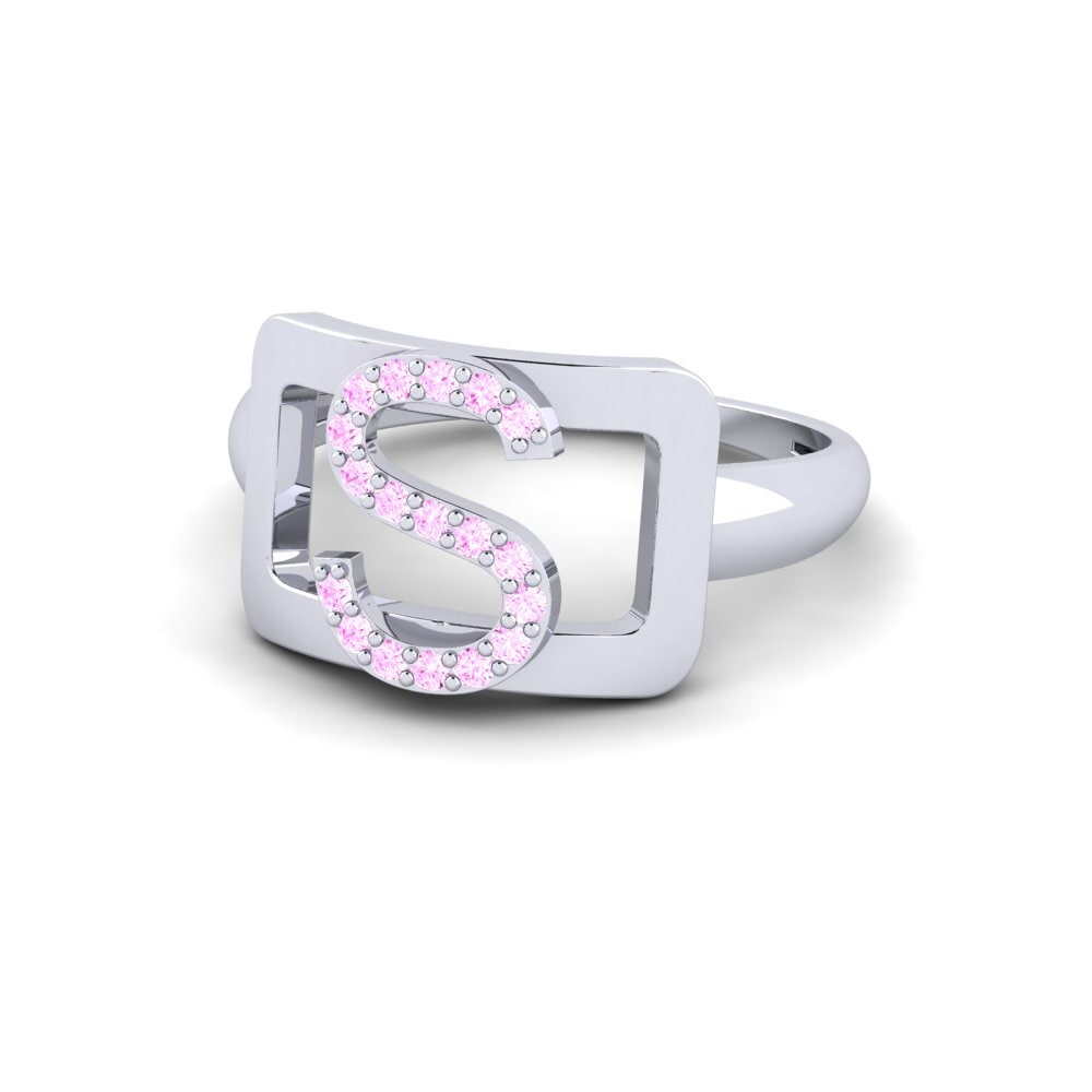 Palladium 950 Rosa Saphir SYLVIE Ring Teselya - S