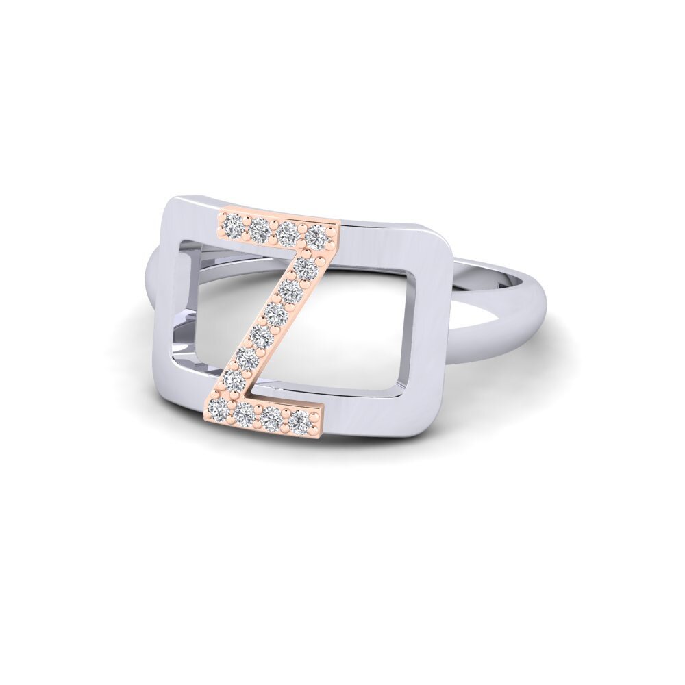 Weiss & Rotgold 375 SYLVIE Ring Teselya - Z