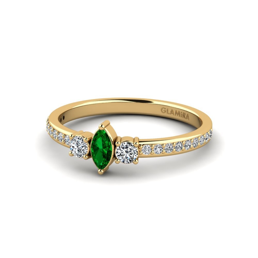 Green Zirconia Engagement Ring Ashusto