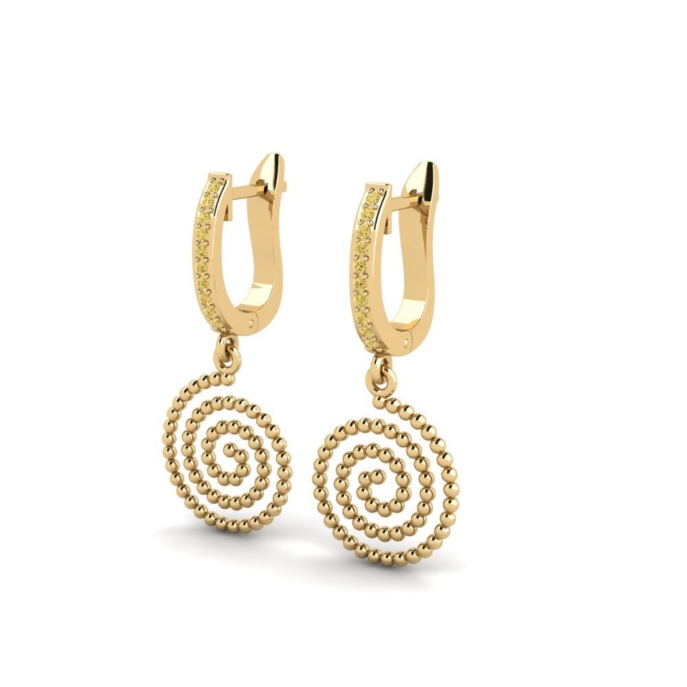 Yellow Diamond Women's Earring Chillaid