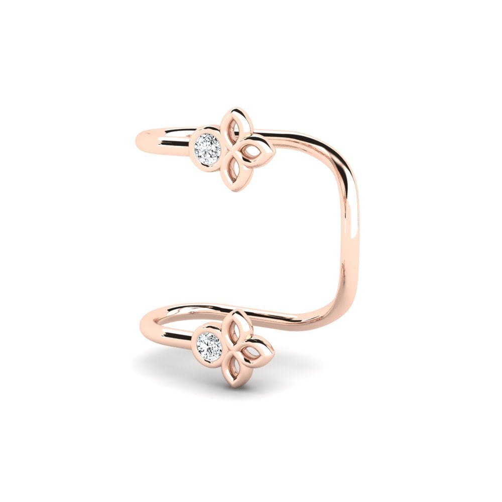 14K Rood Goud Dames Oorbellen Cokcs