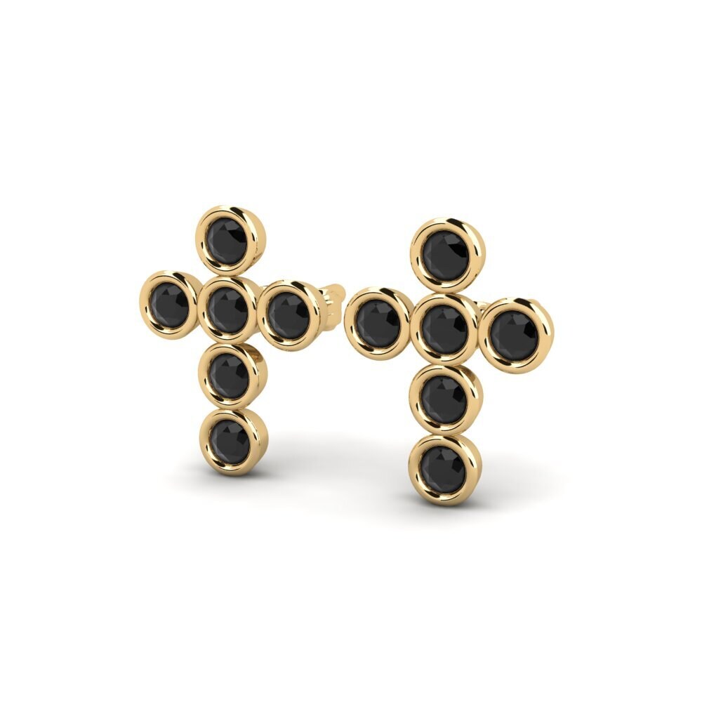 Schwarzer Diamant Damen ohrring Compad