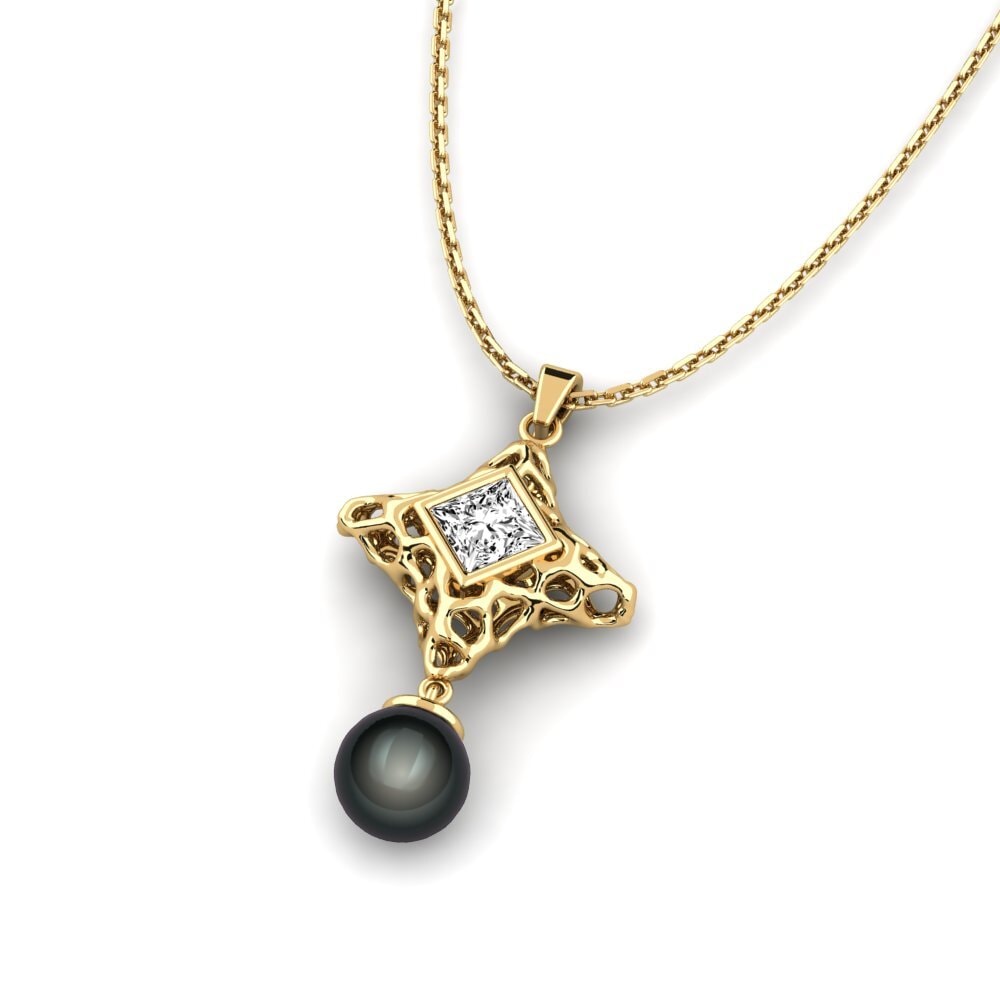 Princess Moissanite Women's Pendant Alary