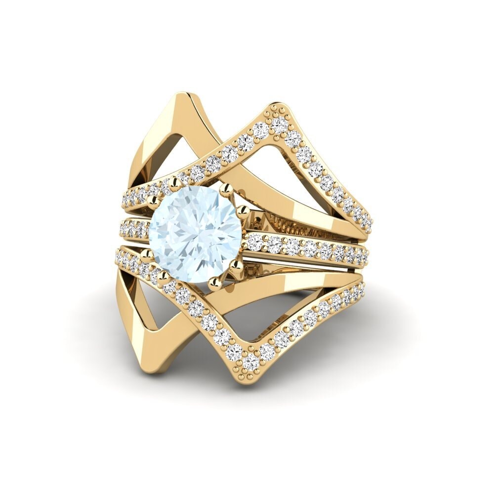 Aquamarine Ring Aftio - SET
