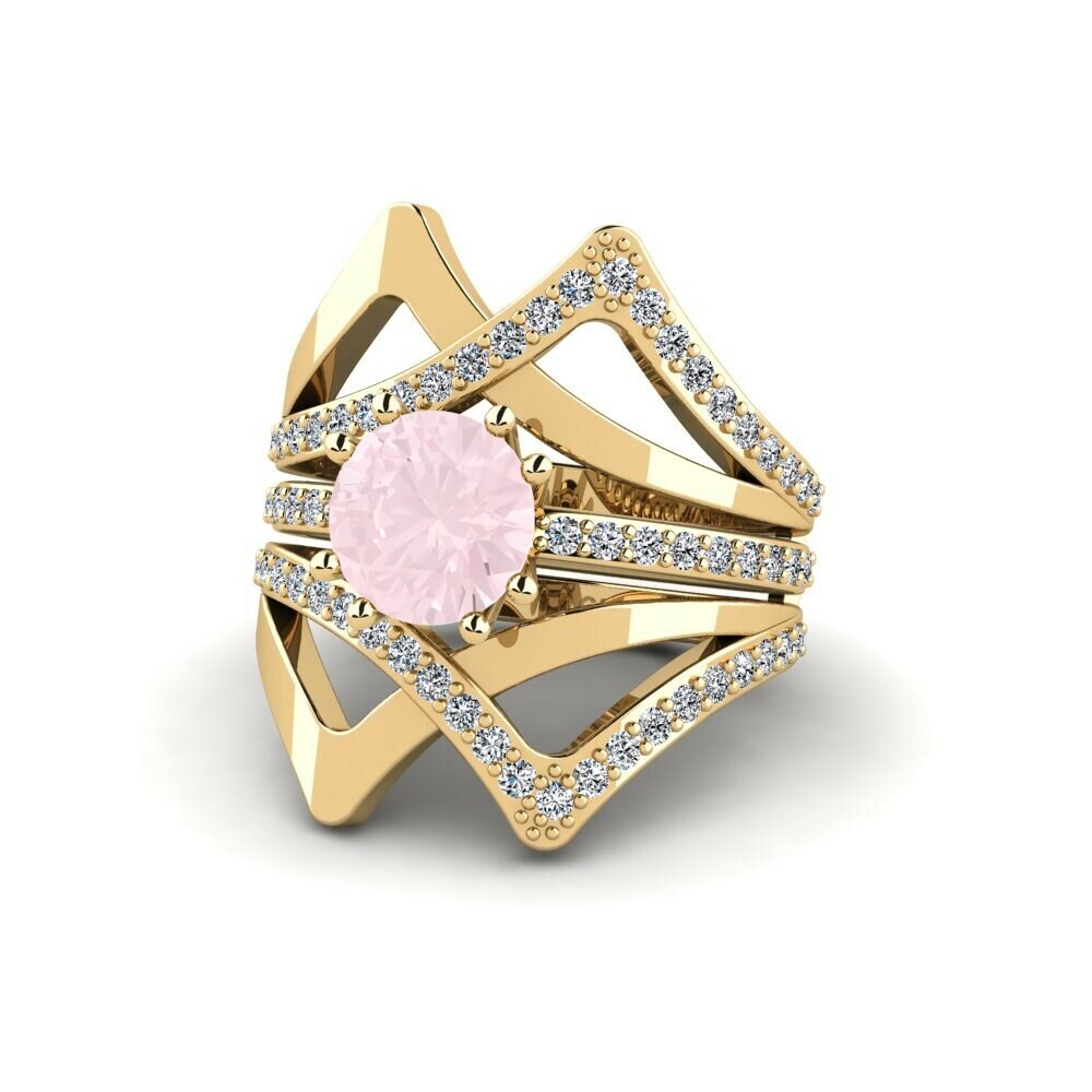 Rose Quartz Ring Aftio - SET
