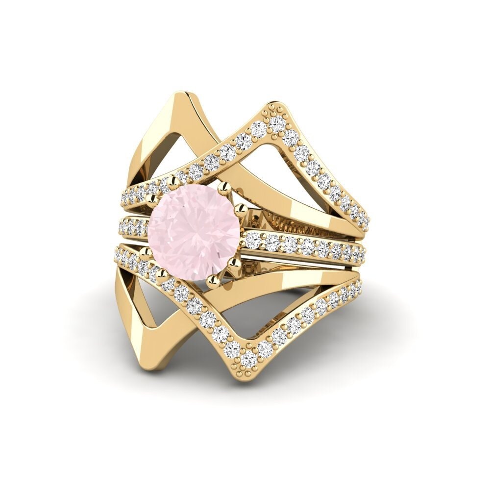 Rosenquarz Ring Aftio - SET